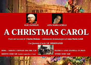 Il grande Elio Pandolfi in scena insieme ad Anna Maria Achilli in “A Christmas Carol – Canto Di Natale”