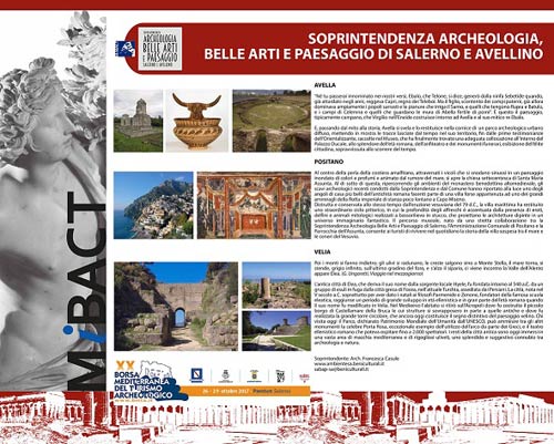 I siti di Avella, Positano e Velia alla borsa archeologica per catturare l'interesse di turisti e visitatori