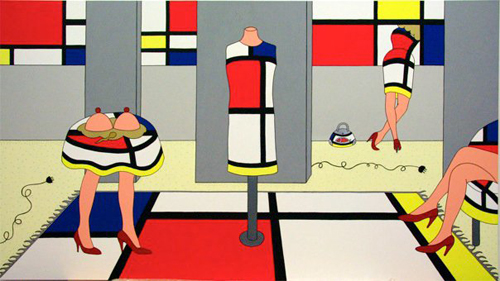 Giampaolo Atzeni: “Mondrian è di moda”. Personale dell’artista per i cento anni della rivista “De Stijl”