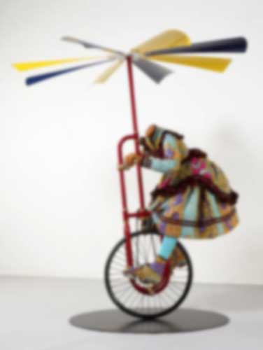 Yinka Shonibare con Girl on Flying Machine al Centro Arti e Scienze Golinelli