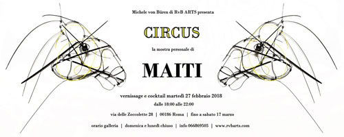 Circus, la mostra personale dell’artista piacentina Maiti