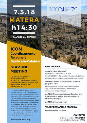 Avvio coordinamento interregionale Basilicata - Calabria