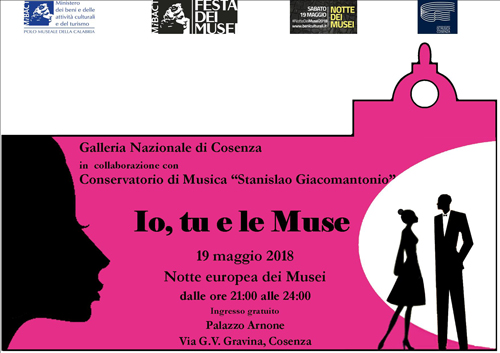 Io, tu e le Muse, l’appuntamento con la Notte europea dei Musei alla Galleria Nazionale di Cosenza