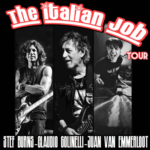 The Italian Job Tour con Stef Burns-Claudio Golinelli-Juan Van Emmerloot