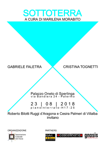 Sottoterra, la collettiva di arte contemporanea a Palazzo Oneto di Sperlinga a Palermo