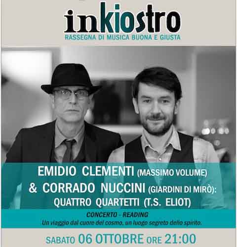 Inkiostro: Emidio Clementi & Corrado Nuccini a Cori