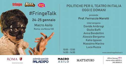 Politiche per il teatro in Italia oggi e domani al Macro Asilo il 24 e 25 gennaio