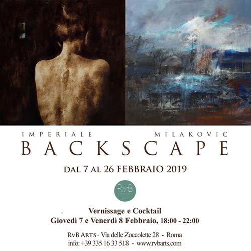 BackScape, la mostra bi-personale di Fabio Imperiale e Kristina Milakovic alla RvB Arts di Roma