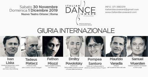 Italian Dance Award, aperte le iscrizioni per la II edizione con eccellenze internazionali e con la direzione artistica di Alessandro Rende