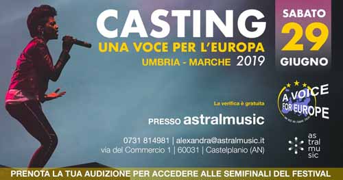 A Voice for Europe/Una Voce per l’Europa: Italia. I casting a Castelplanio