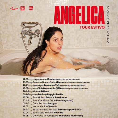Angelica, annunciate le date del tour estivo