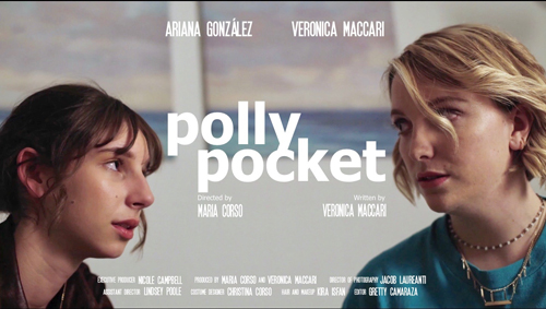 Veronica Maccari sul set del film “Polly Pocket” a Los Angeles