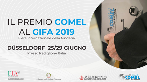 Il Premio COMEL a Düsseldorf come eccellenza del made in Italy al GIFA 2019