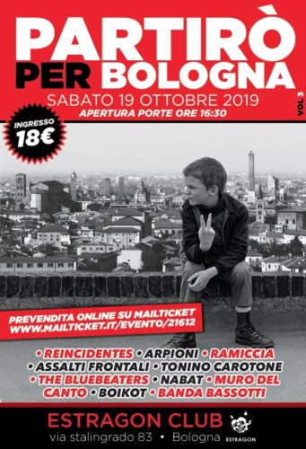 Partirò per Bologna all’Estragon Club di Bologna