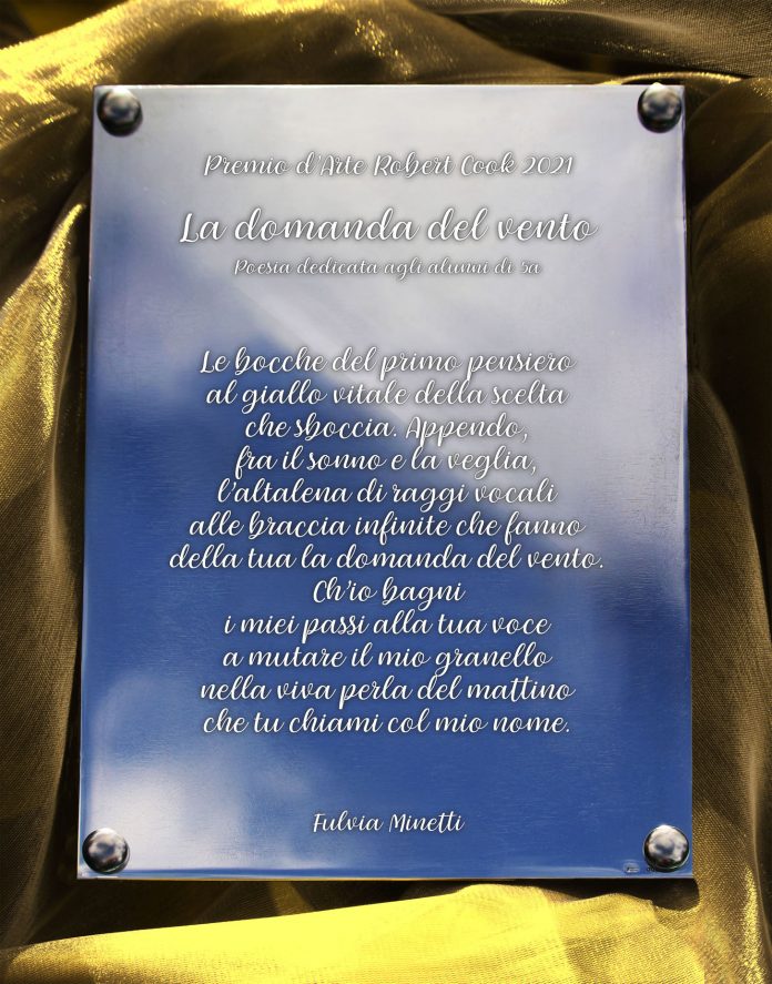 Targa Premio Cook Poesia di Fulvia Minetti