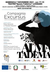 Locandina spettacolo di danza Alma Tadema