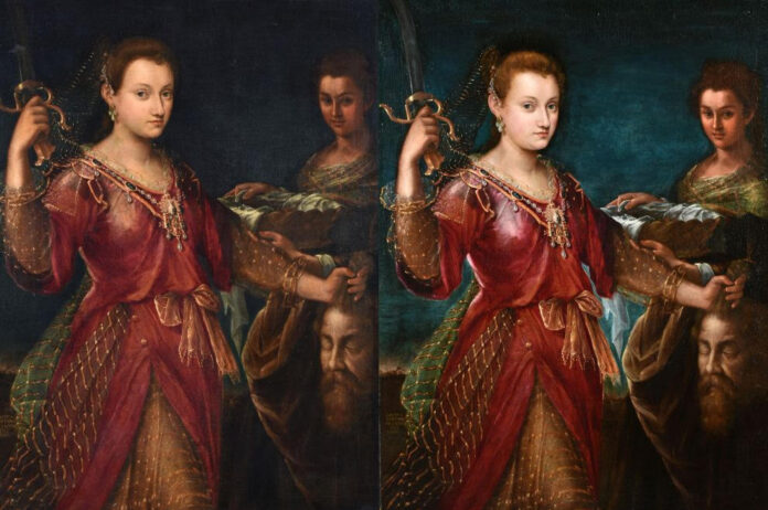 Lavinia Fontana, Giuditta con la testa di Oloferne, 1600, olio su tela