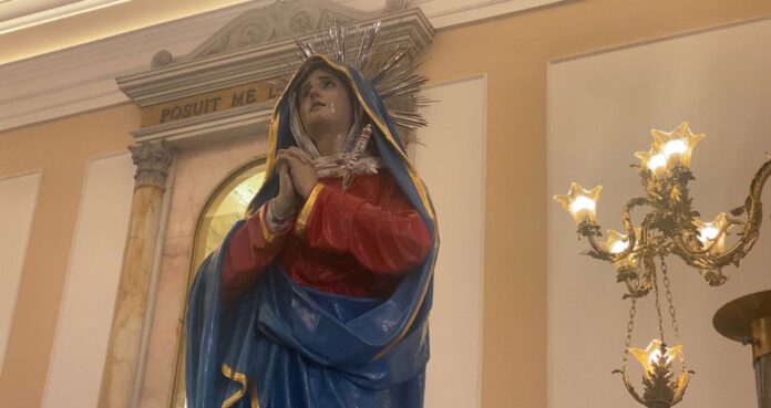 Maria SS Desolata, la discesa della statua