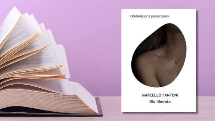 Elaborazione grafica della copertina del romanzo di Marcello Fanfoni, Dio Liberato