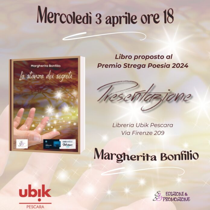 Venerdì 3 aprile, alle ore 18, la libreria Ubik di Pescara diventerà palcoscenico per la presentazione di 